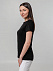 Футболка женская T-bolka Stretch Lady, черная с логотипом в Санкт-Петербурге заказать по выгодной цене в кибермаркете AvroraStore