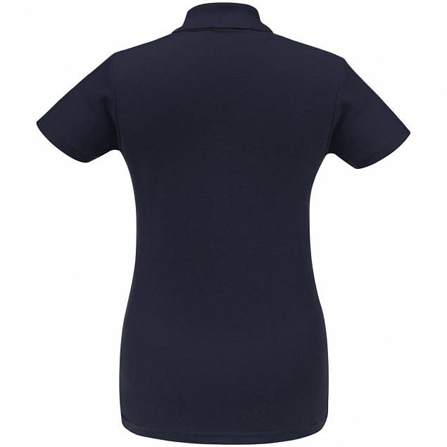 Рубашка поло женская ID.001 темно-синяя с логотипом в Санкт-Петербурге заказать по выгодной цене в кибермаркете AvroraStore