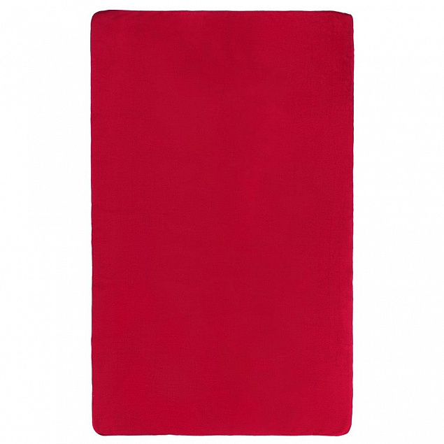 Флисовый плед Warm&Peace, красный с логотипом в Санкт-Петербурге заказать по выгодной цене в кибермаркете AvroraStore