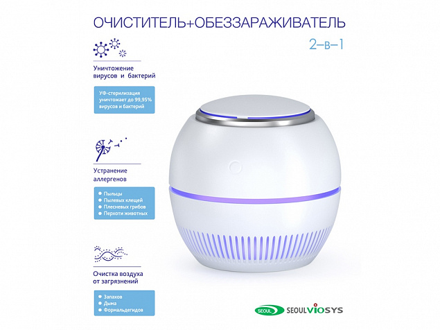 Переносной очиститель , обеззараживатель с логотипом в Санкт-Петербурге заказать по выгодной цене в кибермаркете AvroraStore