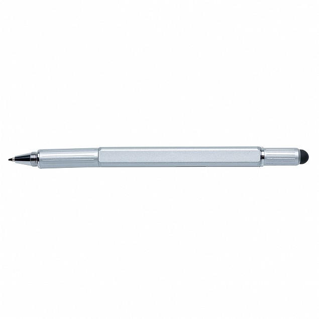 Многофункциональная ручка 5 в 1, серебряный с логотипом в Санкт-Петербурге заказать по выгодной цене в кибермаркете AvroraStore
