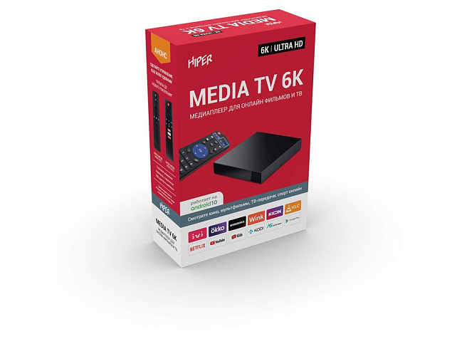 Медиаплеер  «MEDIA TV 6K» с логотипом в Санкт-Петербурге заказать по выгодной цене в кибермаркете AvroraStore