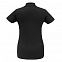 Рубашка поло женская ID.001 черная с логотипом в Санкт-Петербурге заказать по выгодной цене в кибермаркете AvroraStore