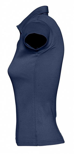 Рубашка поло женская без пуговиц PRETTY 220, кобальт (темно-синяя) с логотипом в Санкт-Петербурге заказать по выгодной цене в кибермаркете AvroraStore