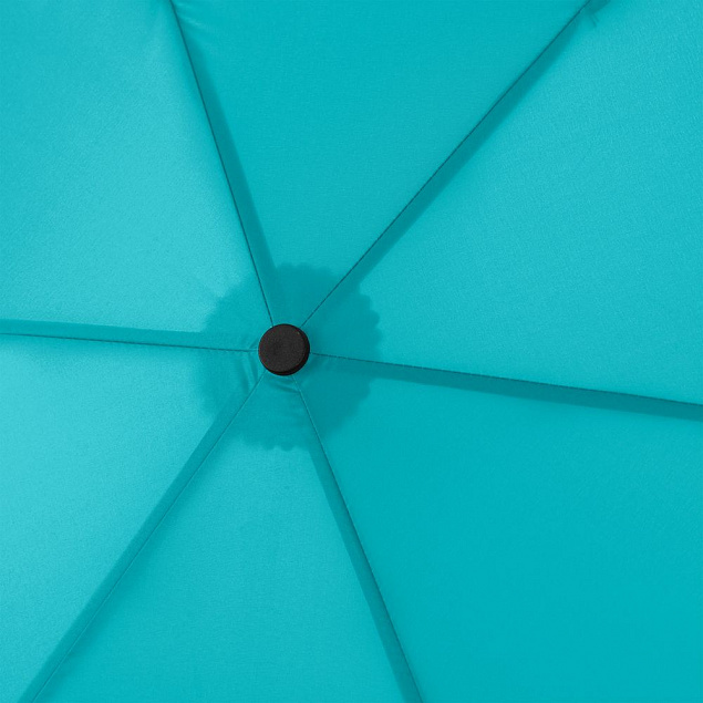 Зонт складной Zero 99, голубой с логотипом в Санкт-Петербурге заказать по выгодной цене в кибермаркете AvroraStore