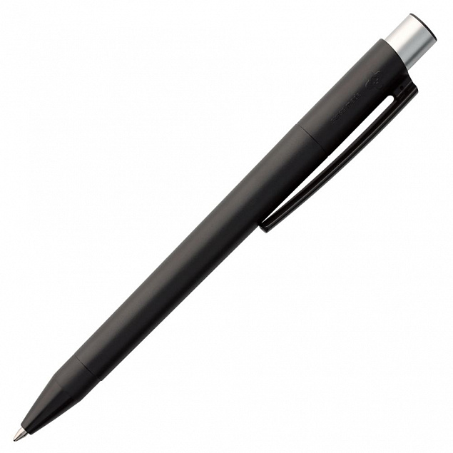 Ручка шариковая Delta, черная с логотипом в Санкт-Петербурге заказать по выгодной цене в кибермаркете AvroraStore