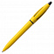 Ручка шариковая S! (Си), желтая с логотипом в Санкт-Петербурге заказать по выгодной цене в кибермаркете AvroraStore