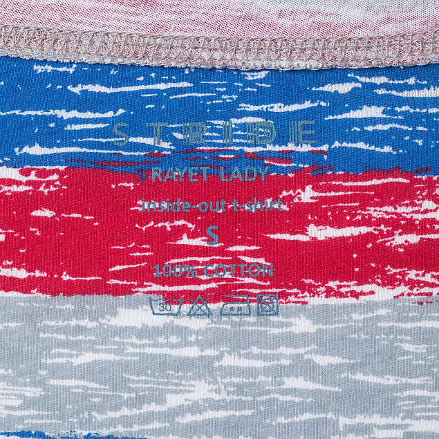 Футболка женская RAYET LADY двусторонняя, красная с синим с логотипом в Санкт-Петербурге заказать по выгодной цене в кибермаркете AvroraStore