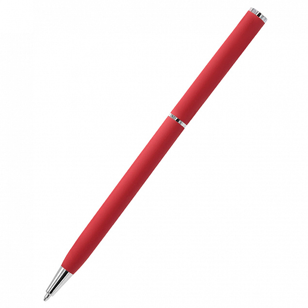 Ручка шариковая металлическая Tinny Soft - Красный PP с логотипом в Санкт-Петербурге заказать по выгодной цене в кибермаркете AvroraStore
