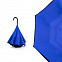 Зонт-трость механический  Chaplin, черно-синий с логотипом в Санкт-Петербурге заказать по выгодной цене в кибермаркете AvroraStore