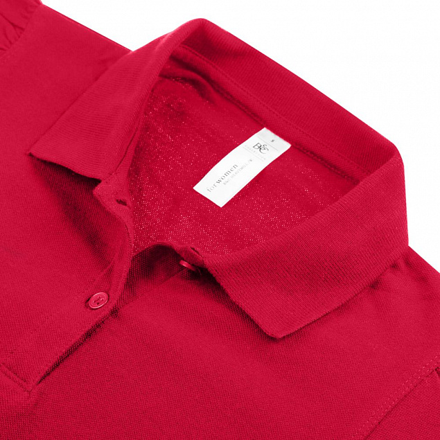 Рубашка поло женская Heavymill красная с логотипом в Санкт-Петербурге заказать по выгодной цене в кибермаркете AvroraStore