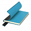 Бизнес-блокнот "Trendi", 130*210 мм, черно-голубой, мягкая обложка, в линейку с логотипом в Санкт-Петербурге заказать по выгодной цене в кибермаркете AvroraStore