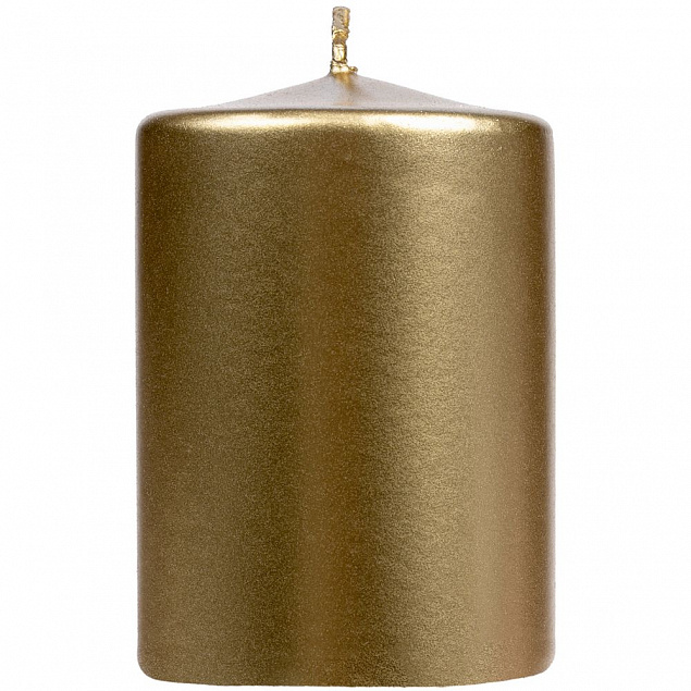 Свеча Lagom Care Metallic, золотистая с логотипом в Санкт-Петербурге заказать по выгодной цене в кибермаркете AvroraStore