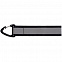 Светоотражающий брелок Flashline, серый с черным с логотипом в Санкт-Петербурге заказать по выгодной цене в кибермаркете AvroraStore
