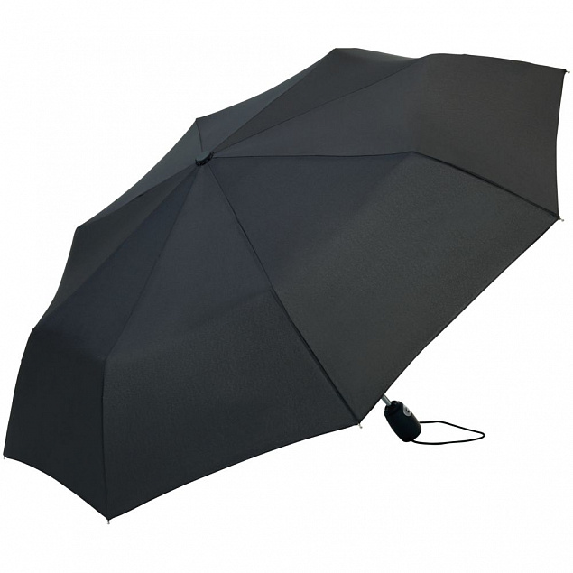 Зонт складной AOC, черный с логотипом в Санкт-Петербурге заказать по выгодной цене в кибермаркете AvroraStore