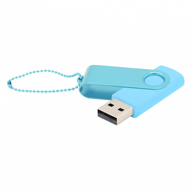 Флешка Designer To Go 2.0 USB 16Gb, голубой/бирюзовый с логотипом в Санкт-Петербурге заказать по выгодной цене в кибермаркете AvroraStore