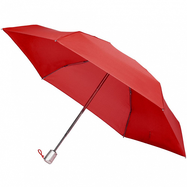 Складной зонт Alu Drop S, 4 сложения, автомат, красный с логотипом в Санкт-Петербурге заказать по выгодной цене в кибермаркете AvroraStore