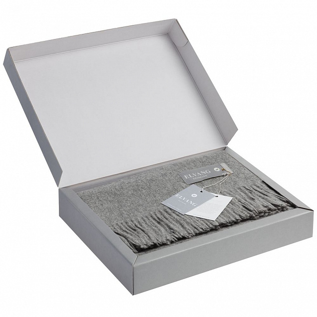 Плед Classic, серый с логотипом в Санкт-Петербурге заказать по выгодной цене в кибермаркете AvroraStore