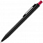 Ручка шариковая Chromatic, черная с красным с логотипом в Санкт-Петербурге заказать по выгодной цене в кибермаркете AvroraStore