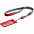 Чехол для пропуска с лентой и ретрактором Devon, красный с логотипом в Санкт-Петербурге заказать по выгодной цене в кибермаркете AvroraStore