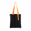 Шопер Superbag black (чёрный с оранжевым) с логотипом в Санкт-Петербурге заказать по выгодной цене в кибермаркете AvroraStore