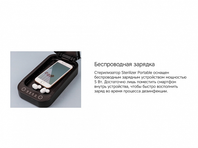 Портативный ультрафиолетовый стерилизатор Portable Sterilizer с логотипом в Санкт-Петербурге заказать по выгодной цене в кибермаркете AvroraStore