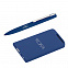 Набор ручка + зарядное устройство 4000 mAh в футляре, темно-синий, покрытие soft touch с логотипом в Санкт-Петербурге заказать по выгодной цене в кибермаркете AvroraStore