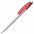 Ручка шариковая Bento, белая с красным с логотипом в Санкт-Петербурге заказать по выгодной цене в кибермаркете AvroraStore
