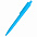Ручка пластиковая Agata софт-тач, голубая с логотипом в Санкт-Петербурге заказать по выгодной цене в кибермаркете AvroraStore