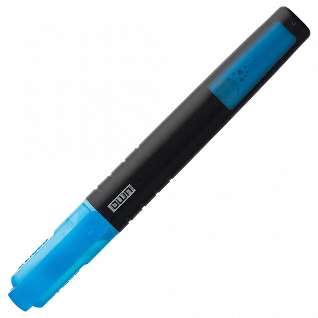 Маркер текстовый Liqeo Pen, голубой с логотипом в Санкт-Петербурге заказать по выгодной цене в кибермаркете AvroraStore