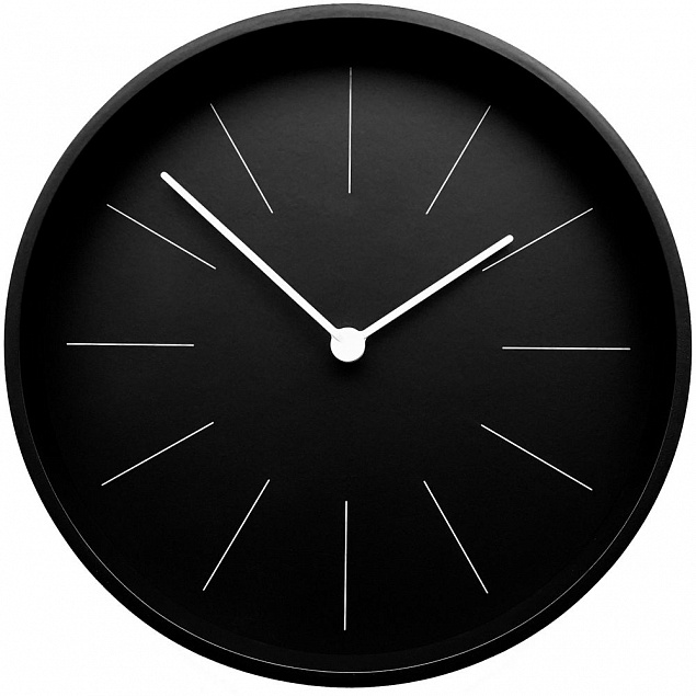Часы настенные Berne, черные с логотипом в Санкт-Петербурге заказать по выгодной цене в кибермаркете AvroraStore
