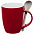 Кружка с ложкой Cheer Up ver.2, красная с логотипом в Санкт-Петербурге заказать по выгодной цене в кибермаркете AvroraStore