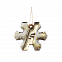 Ёлочная игрушка Снежинка (белый с золотым ) с логотипом в Санкт-Петербурге заказать по выгодной цене в кибермаркете AvroraStore