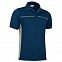 Спортивная рубашка поло THUNDER (синяя) с логотипом в Санкт-Петербурге заказать по выгодной цене в кибермаркете AvroraStore