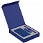 Коробка Latern для аккумулятора 5000 мАч, флешки и ручки, синяя с логотипом в Санкт-Петербурге заказать по выгодной цене в кибермаркете AvroraStore