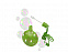 Круглый диспенсер для мыльных пузырей «Blubber» с логотипом в Санкт-Петербурге заказать по выгодной цене в кибермаркете AvroraStore