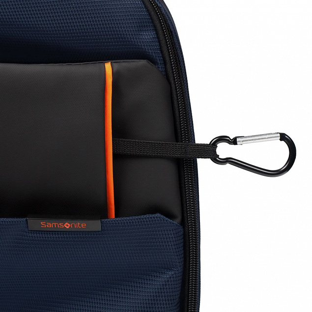 Рюкзак для ноутбука Qibyte Laptop Backpack, синий с черными вставками с логотипом в Санкт-Петербурге заказать по выгодной цене в кибермаркете AvroraStore