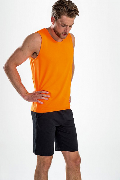 Майка мужская Sporty TT Men, оранжевый неон с логотипом в Санкт-Петербурге заказать по выгодной цене в кибермаркете AvroraStore