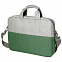 Конференц-сумка BEAM NOTE, серый/зеленый, 39х30х6.5 см, ткань верха:100% полиамид, под-д:100%полиэст с логотипом в Санкт-Петербурге заказать по выгодной цене в кибермаркете AvroraStore