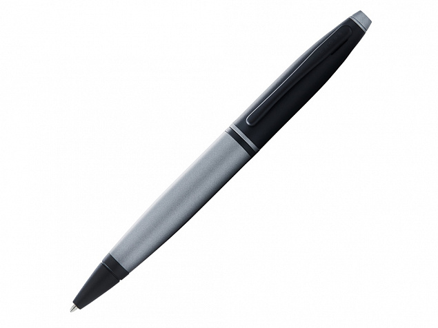 Ручка шариковая Calais Matte Gray and Black Lacquer с логотипом в Санкт-Петербурге заказать по выгодной цене в кибермаркете AvroraStore