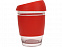 Стеклянный стакан с силиконовой крышкой и манжетой Monday с логотипом в Санкт-Петербурге заказать по выгодной цене в кибермаркете AvroraStore