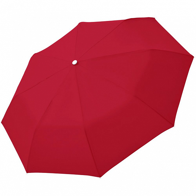 Зонт складной Fiber Alu Light, красный с логотипом в Санкт-Петербурге заказать по выгодной цене в кибермаркете AvroraStore