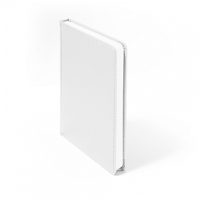 Ежедневник недатированный Campbell, А5,  белый, белый блок с логотипом в Санкт-Петербурге заказать по выгодной цене в кибермаркете AvroraStore