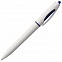 Ручка шариковая S! (Си), белая с темно-синим с логотипом в Санкт-Петербурге заказать по выгодной цене в кибермаркете AvroraStore