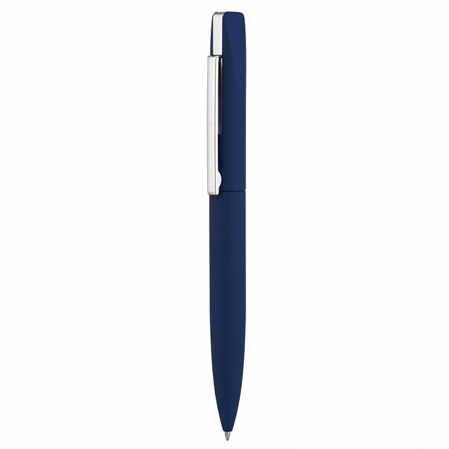 Ручка шариковая "Mercury", темно-синий, покрытие soft touch с логотипом в Санкт-Петербурге заказать по выгодной цене в кибермаркете AvroraStore