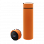 Термос Reactor софт-тач с датчиком температуры (оранжевый) с логотипом в Санкт-Петербурге заказать по выгодной цене в кибермаркете AvroraStore
