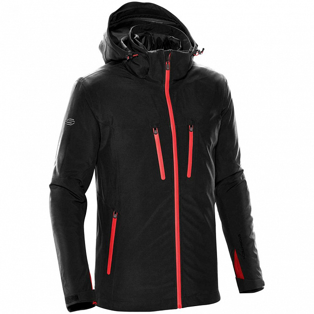 Куртка-трансформер мужская Matrix, черная с красным с логотипом в Санкт-Петербурге заказать по выгодной цене в кибермаркете AvroraStore