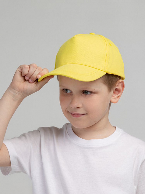 Бейсболка детская Standard Kids, желтая с логотипом в Санкт-Петербурге заказать по выгодной цене в кибермаркете AvroraStore