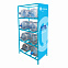 Стеллаж под 8 бутылок воды с рекламным полем, голубой с логотипом в Санкт-Петербурге заказать по выгодной цене в кибермаркете AvroraStore
