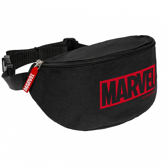 Поясная сумка Marvel, черная с логотипом в Санкт-Петербурге заказать по выгодной цене в кибермаркете AvroraStore